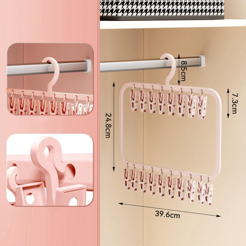 Multi-Clip Detachable Sock&Underwear Drying Rack–Foldable Space-Saving Hanger with RemovableClips forBaby Clothes,Towels,Laundry
Multi-Clip Detachable Sock&Underwear Drying Rack–Foldable Space-Saving Hanger with RemovableClips forBaby Clothes,Towels,Laundry
