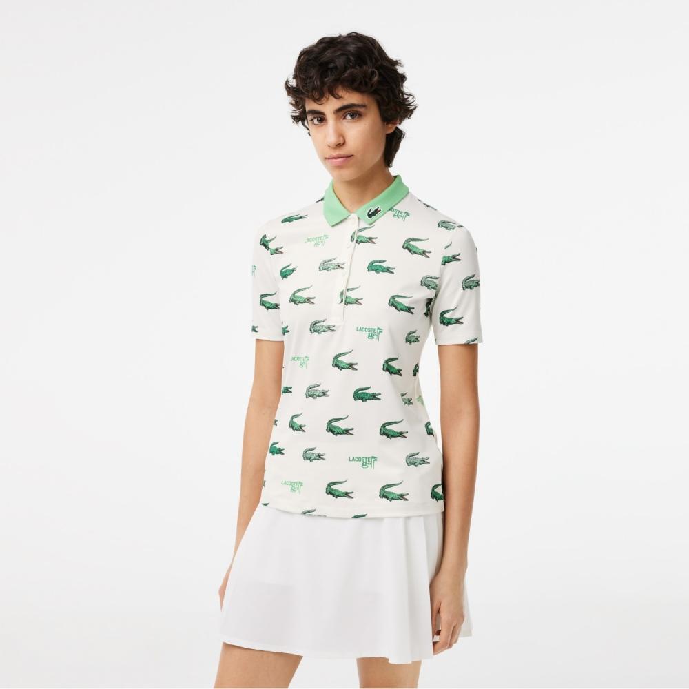 LACOSTE Женская рубашка-поло с короткими рукавами и крокодиловым узором PF4843 53G 2P0
LACOSTE Женская рубашка-поло с короткими рукавами и крокодиловым узором PF4843 53G 2P0