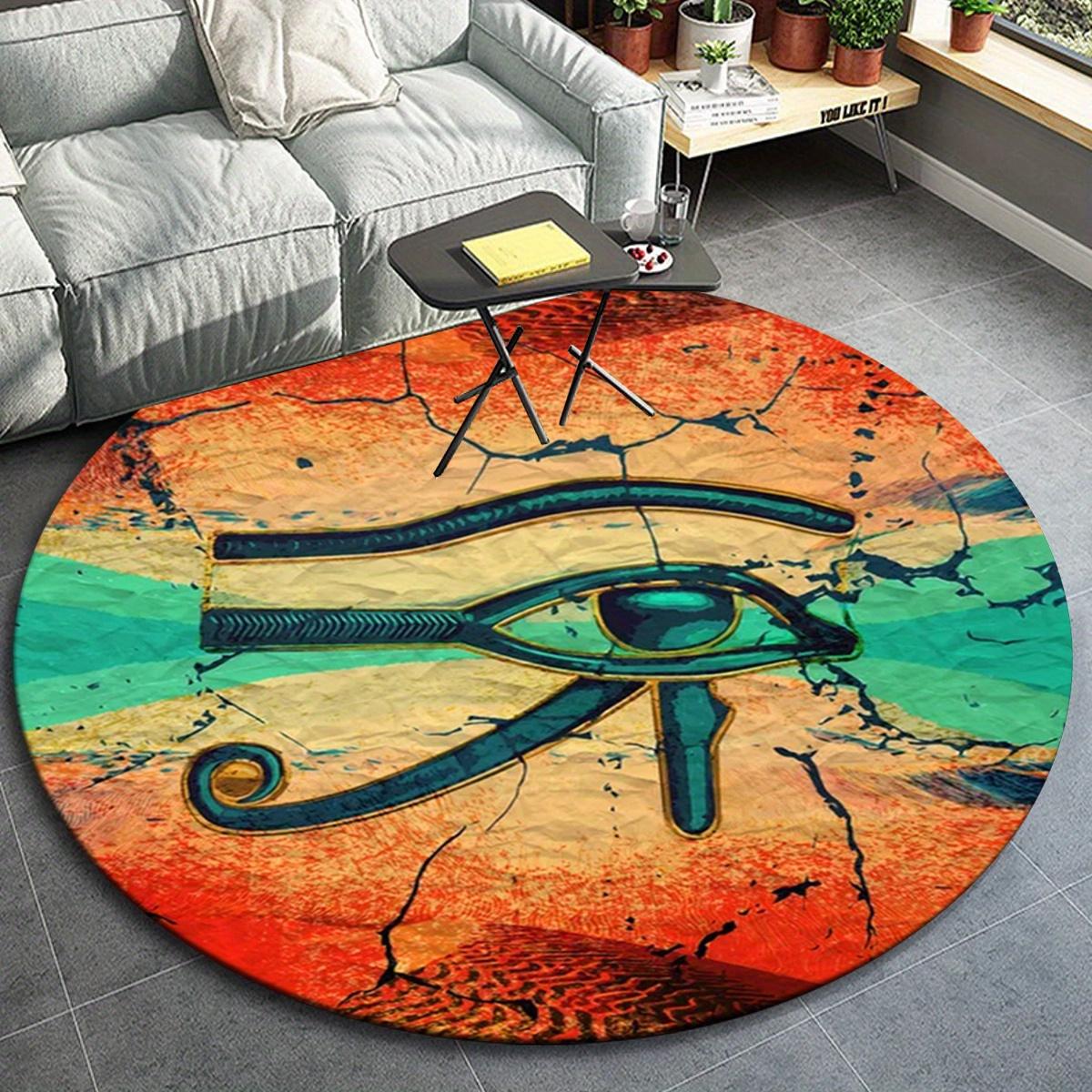 1pc Egyptian Art Eye of Horus Pattern Pattern Round Floor Mat, Non-slip for Living Room Bedroom Chair Carpets Home Decor Gifts, Home Decor R 80cm by 80cm
1pc Egyptian Art Eye of Horus Pattern Pattern Round Floor Mat, Non-slip for Living Room Bedroom Chair Carpets Home Decor Gifts, Home Decor R 80cm by 80cm