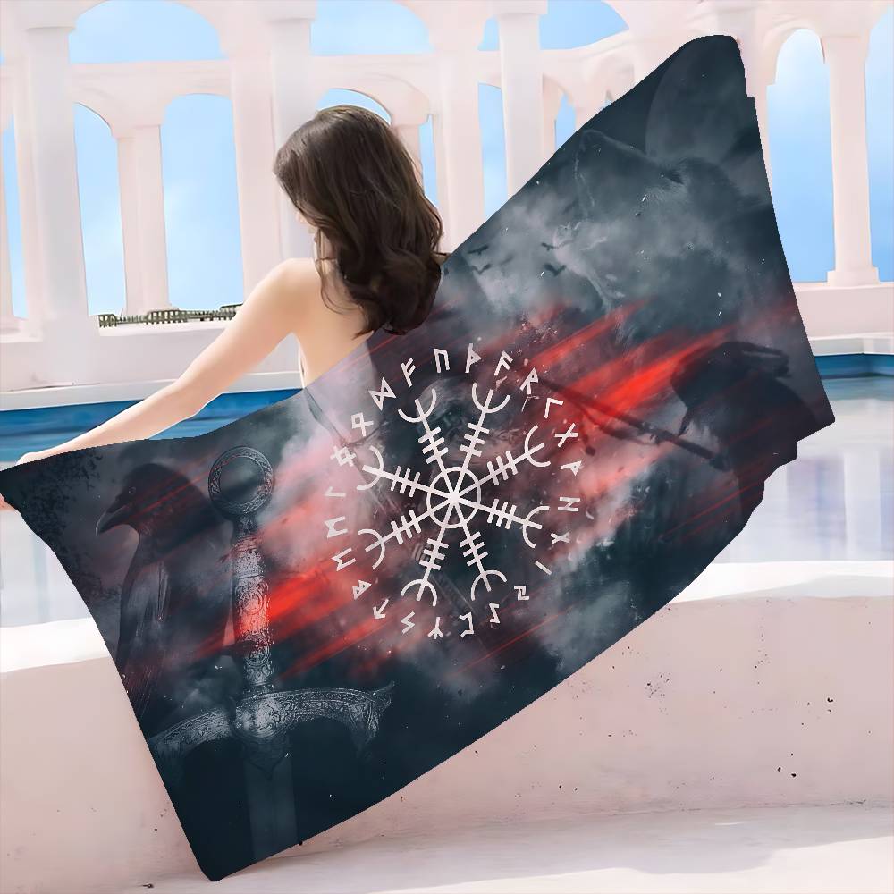 V-Viking Logo V-Vegvisir Luxury Microfiber Printed Beach Towel Mountain Climbing Yoga Beach Swimming Running Absorbent Towel W40*H60(CM)
V-Viking Logo V-Vegvisir Luxury Microfiber Printed Beach Towel Mountain Climbing Yoga Beach Swimming Running Absorbent Towel W40*H60(CM)