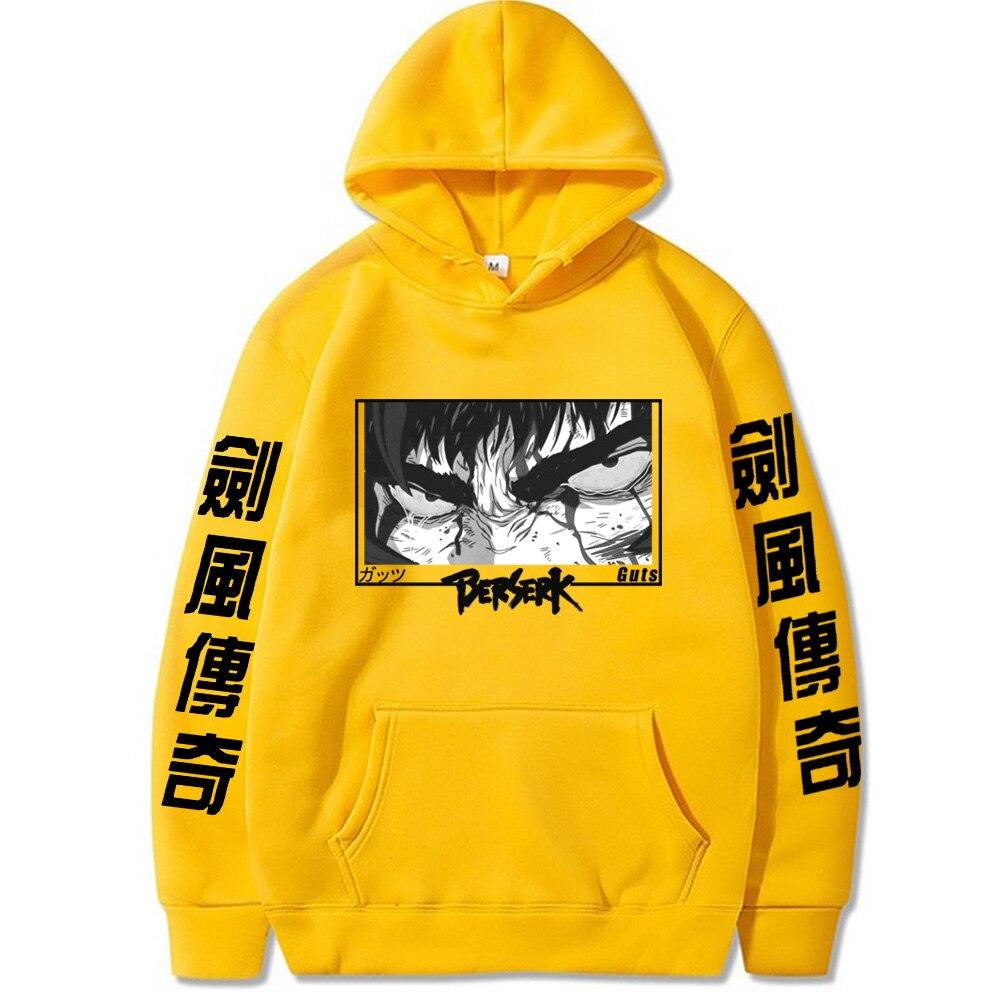 Повседневный аниме Berserk Guts Print Hoodies Harajuku Guts Loog Sleeve Осенний уличный стиль Anime Cool Eyes Print Hoodie свитер 4XL жёлтый
Повседневный аниме Berserk Guts Print Hoodies Harajuku Guts Loog Sleeve Осенний уличный стиль Anime Cool Eyes Print Hoodie свитер 4XL жёлтый