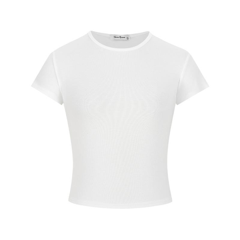 Korean pink slim-fit short-sleeved T-shirt women s summer new front shoulder crew neck thin chic bottoming shirt M
Korean pink slim-fit short-sleeved T-shirt women s summer new front shoulder crew neck thin chic bottoming shirt M