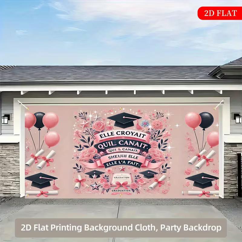 2D French Graduation Backdrop, Elle Croyait Qu il Ne Pouvait Photography Banner 47.2x31.5inch/120*80cm
2D French Graduation Backdrop, Elle Croyait Qu il Ne Pouvait Photography Banner 47.2x31.5inch/120*80cm