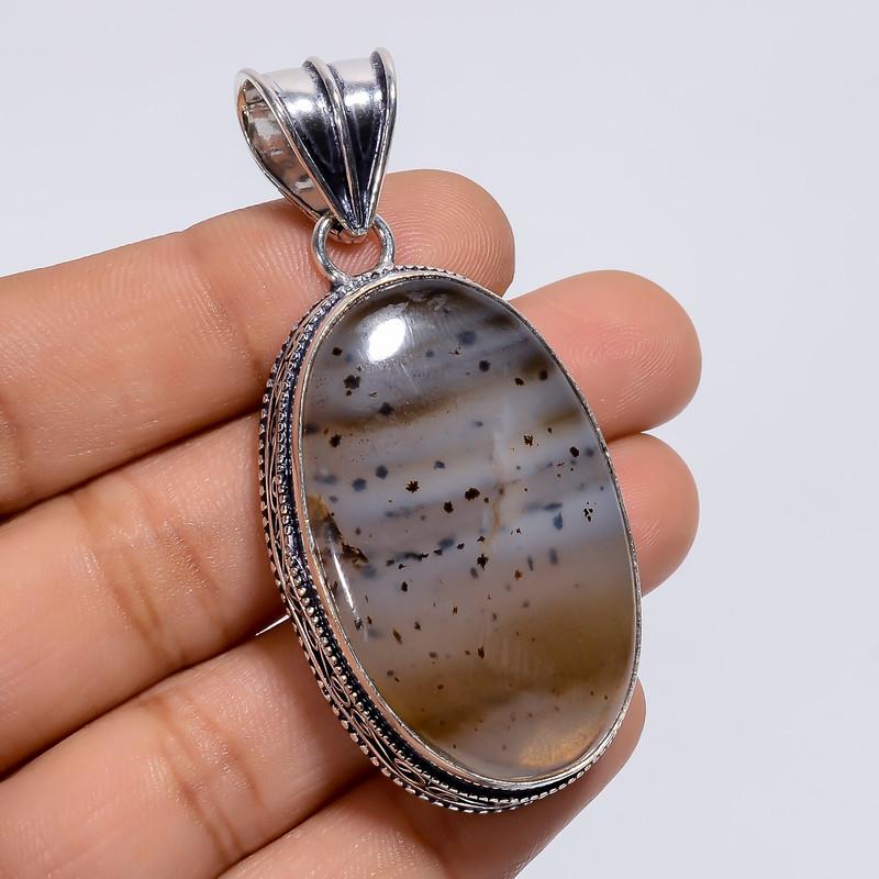 Exclusive Top Grade Qualite 100% Natural Montana Agate Oval Shape Vintage Style Handmade Jewelry 925 Steling Silver Pendant 2.3 WSJ-4807 2.3 
Exclusive Top Grade Qualite 100% Natural Montana Agate Oval Shape Vintage Style Handmade Jewelry 925 Steling Silver Pendant 2.3 WSJ-4807 2.3