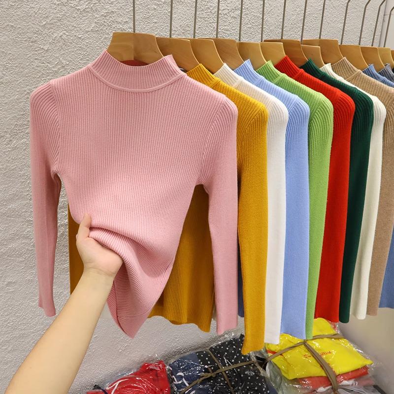 Women s High-Neck Knitted Sweater - Elegant Autumn/Winter Top One Size (Fits 80-120 Jin)
Women s High-Neck Knitted Sweater - Elegant Autumn/Winter Top One Size (Fits 80-120 Jin)