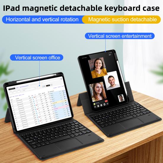 Планшетная клавиатура Bluetooth с магнитным присоской, защитный чехол, высокая чувствительность, стабильное соединение, съемный Regular Style
Планшетная клавиатура Bluetooth с магнитным присоской, защитный чехол, высокая чувствительность, стабильное соединение, съемный Regular Style
