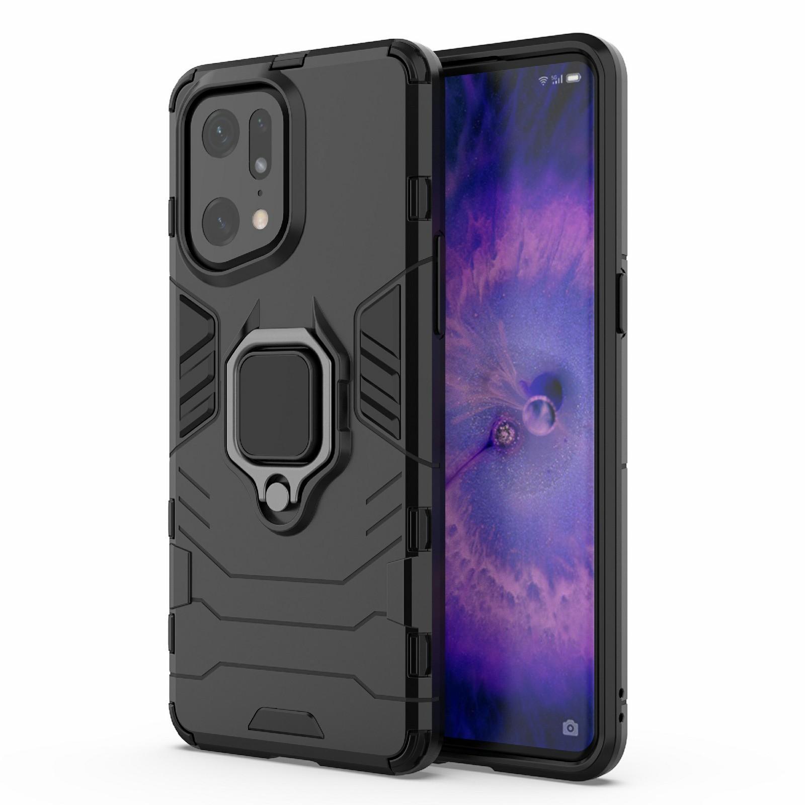 For Oppo Find X5 Pro Drop-proof TPU+ Hard PC Case Ring Kickstand Precise Cutout Back Cover Black
For Oppo Find X5 Pro Drop-proof TPU+ Hard PC Case Ring Kickstand Precise Cutout Back Cover Black
