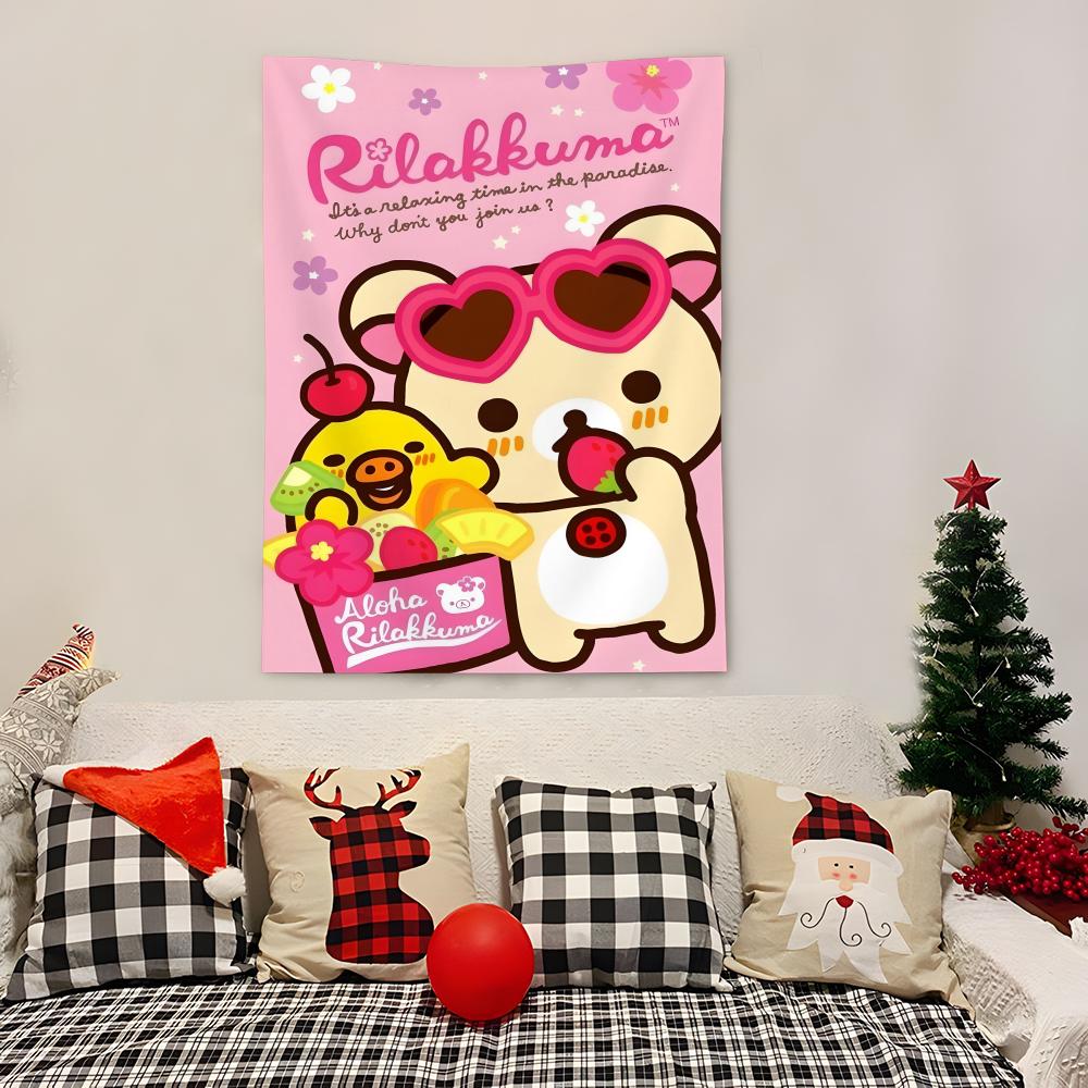 Cute Cartoon Rrilakkuma Tapestry Decoration Art Microfiber Background For Bedroom Living Bar Garden Outdoor Festival 74x94cm(29x37in)
Cute Cartoon Rrilakkuma Tapestry Decoration Art Microfiber Background For Bedroom Living Bar Garden Outdoor Festival 74x94cm(29x37in)