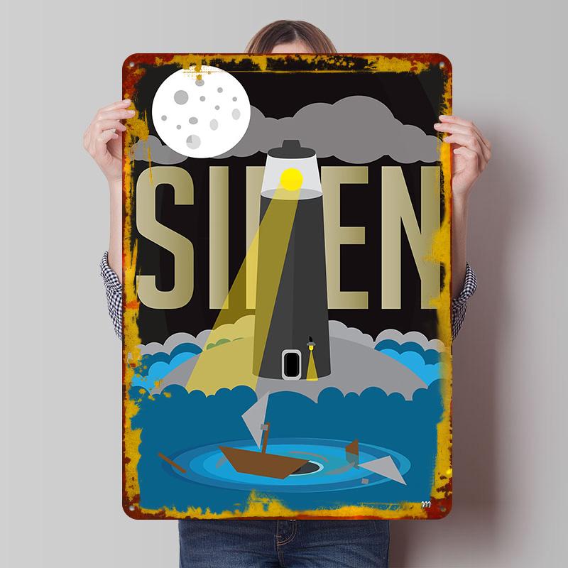Siren Tin Plaque Poster Customized Wall Art Retro Vintage Metal Signs for Man Cave Gamer Decoration Room Luxury Home Decor Items 20x30cm(7.8x11.8inch)
Siren Tin Plaque Poster Customized Wall Art Retro Vintage Metal Signs for Man Cave Gamer Decoration Room Luxury Home Decor Items 20x30cm(7.8x11.8inch)