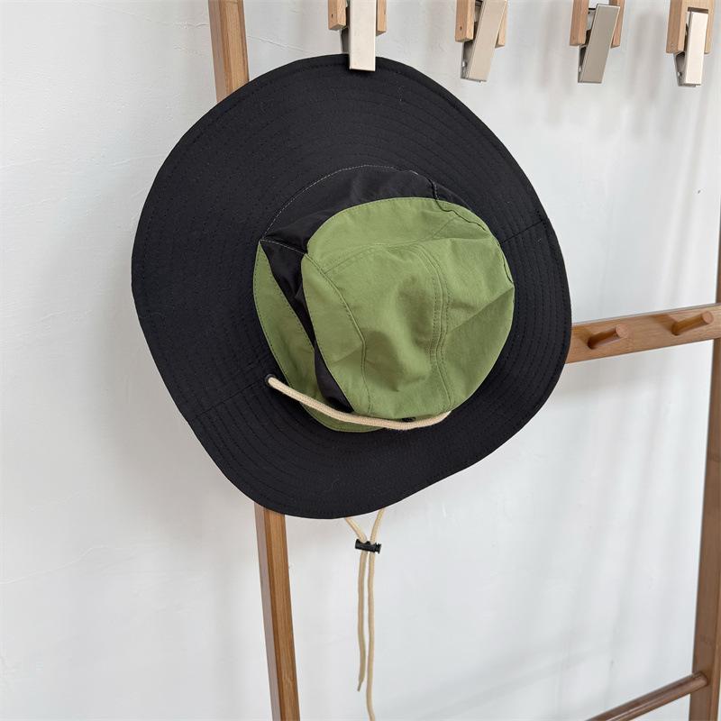 Японская уличная походная шляпа-панама на шнурке, мужская, ветрозащитная веревочная, для рыбалки, с широкими полями, быстросохнущая, тонкая, для защиты от солнца, шляпа-котелок, женская, летняя 56-58cm