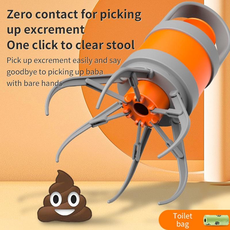 Pet toilet picker out portable dog feces toilet picker eight-claw shoveling artifact picking up garbage without dirty hands
Pet toilet picker out portable dog feces toilet picker eight-claw shoveling artifact picking up garbage without dirty hands