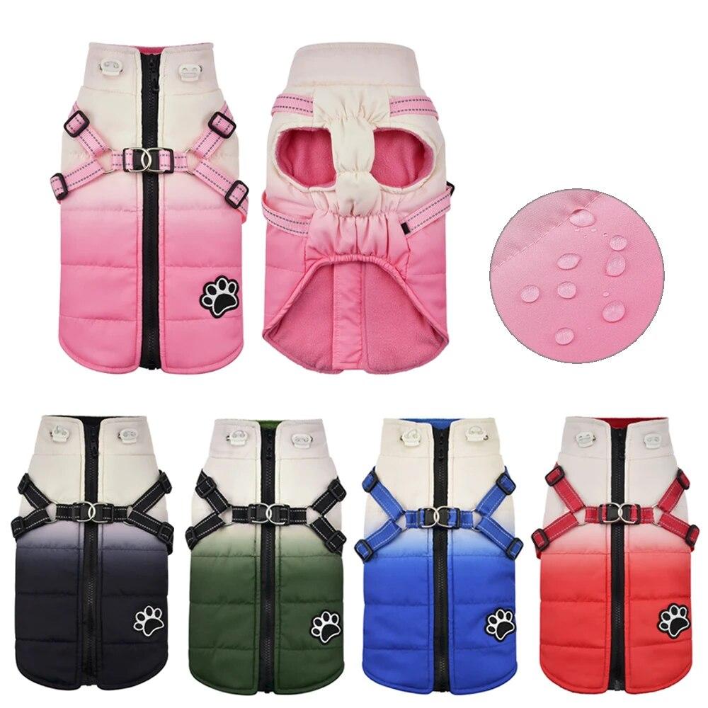 Wasserdichte Hunde Jacket mit Geschirr Winter Warme Hunde Kleidung für Kleine Große Hunde Mantel Chihuahua Kleidung französische Bulldogge Outfits
Wasserdichte Hunde Jacket mit Geschirr Winter Warme Hunde Kleidung für Kleine Große Hunde Mantel Chihuahua Kleidung französische Bulldogge Outfits