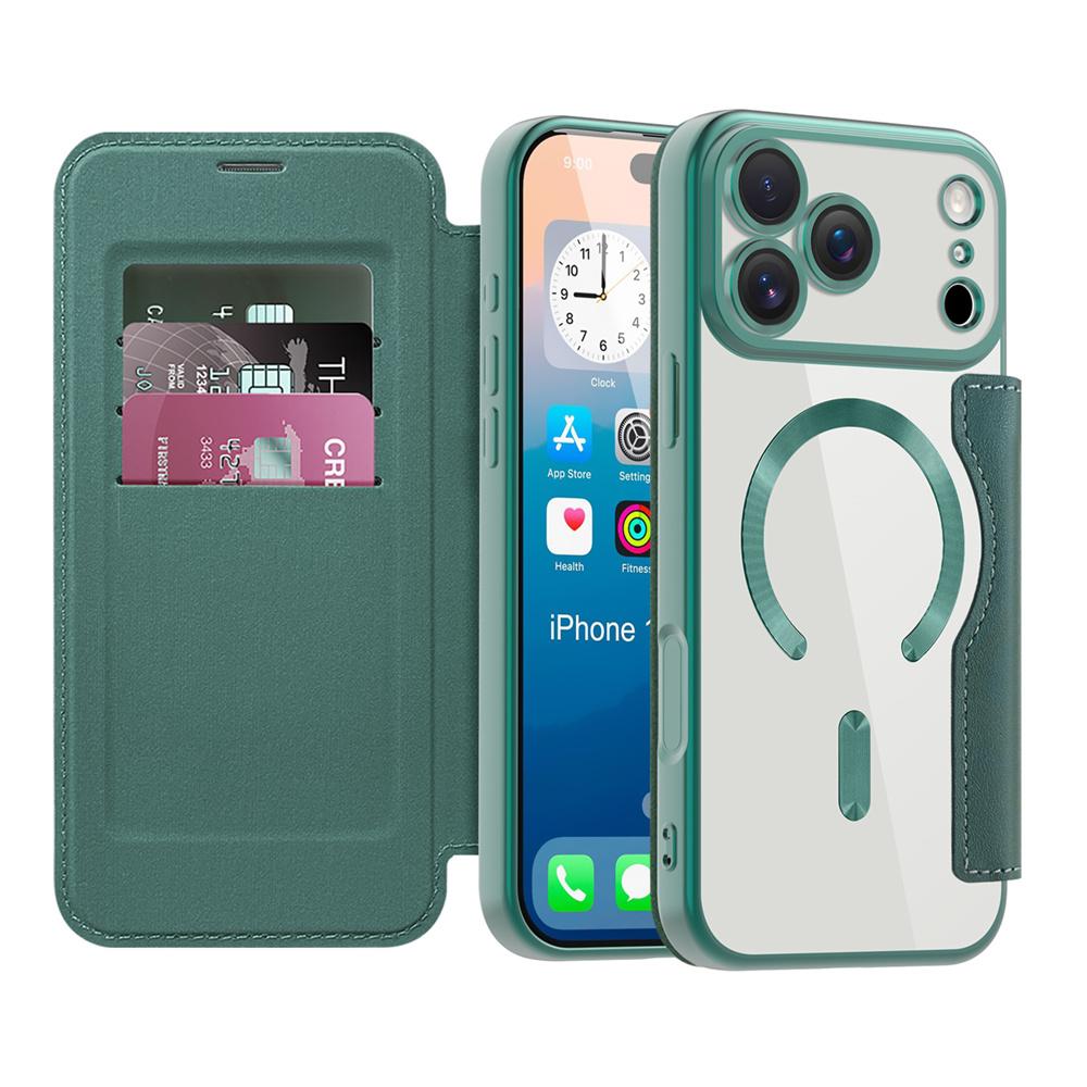 For Magsafe Clear Flip Leather Slot Card Bag Holder Magnetic Phone Case For iPhone 17 Pro Max Air Wireless Charging Wallet Cover iPhone17
For Magsafe Clear Flip Leather Slot Card Bag Holder Magnetic Phone Case For iPhone 17 Pro Max Air Wireless Charging Wallet Cover iPhone17