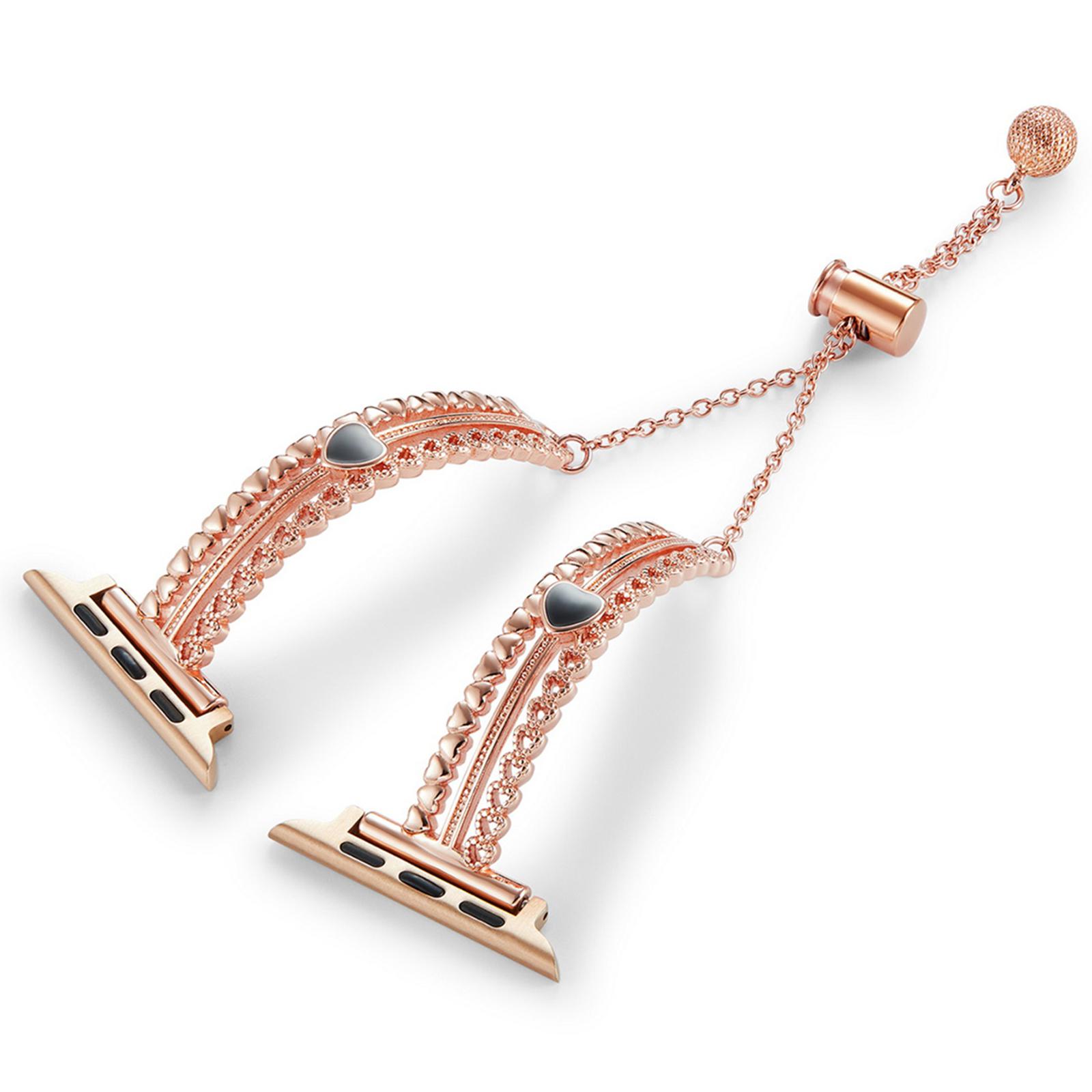 Copper Bracelet for Apple Watch 10 46mm/Ultra 2/Ultra 49mm/9 8 7 45mm/SE (2023) SE (2022) SE 6 5 4 44mm/3 2 1 42mm Zircon Decor Strap Rose Gold
Copper Bracelet for Apple Watch 10 46mm/Ultra 2/Ultra 49mm/9 8 7 45mm/SE (2023) SE (2022) SE 6 5 4 44mm/3 2 1 42mm Zircon Decor Strap Rose Gold