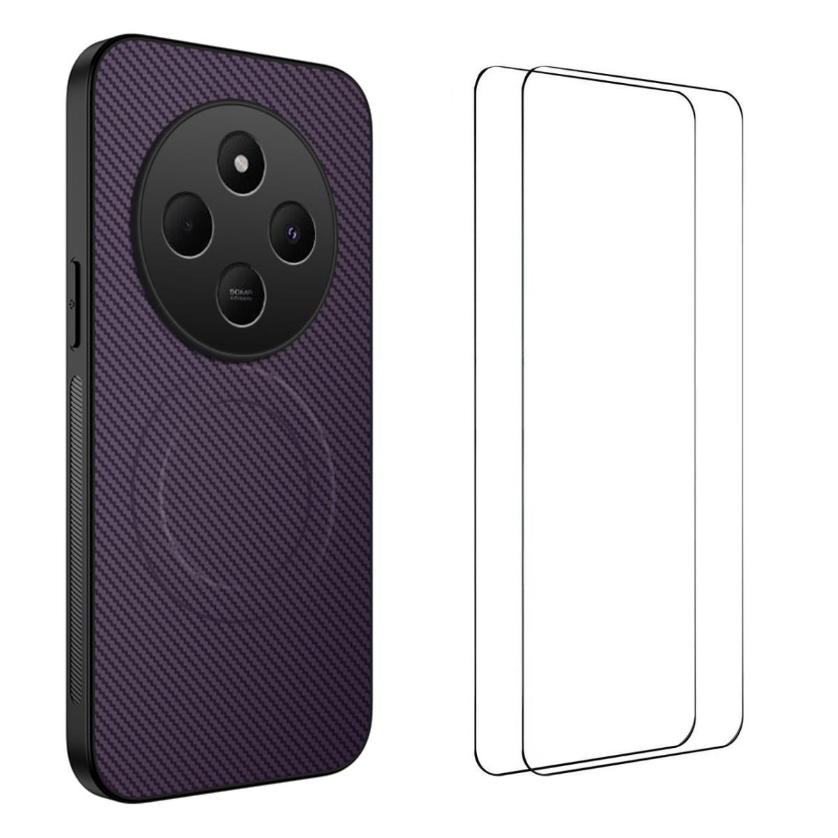 Магнитный чехол для Xiaomi Redmi 14C 4G WANLONFENG Серии TQ1 Текстура углеродного волокна PC TPU Чехол для телефона с 2 шт. защитных пленок Purple
Магнитный чехол для Xiaomi Redmi 14C 4G WANLONFENG Серии TQ1 Текстура углеродного волокна PC TPU Чехол для телефона с 2 шт. защитных пленок Purple