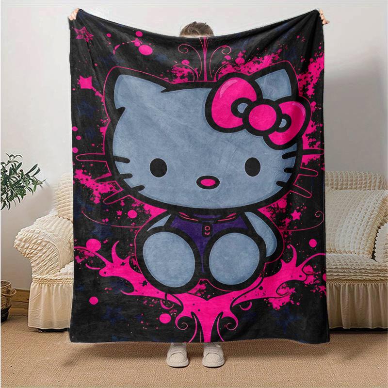 1pc Punk Style Hello Kitty Blanket, Soft Throw Blankets for Bed Couch Sofa, Warm Cozy Home Decor Gift, Living Room, Travel, Camping, Car Blankets, Bea 130x150cm
1pc Punk Style Hello Kitty Blanket, Soft Throw Blankets for Bed Couch Sofa, Warm Cozy Home Decor Gift, Living Room, Travel, Camping, Car Blankets, Bea 130x150cm