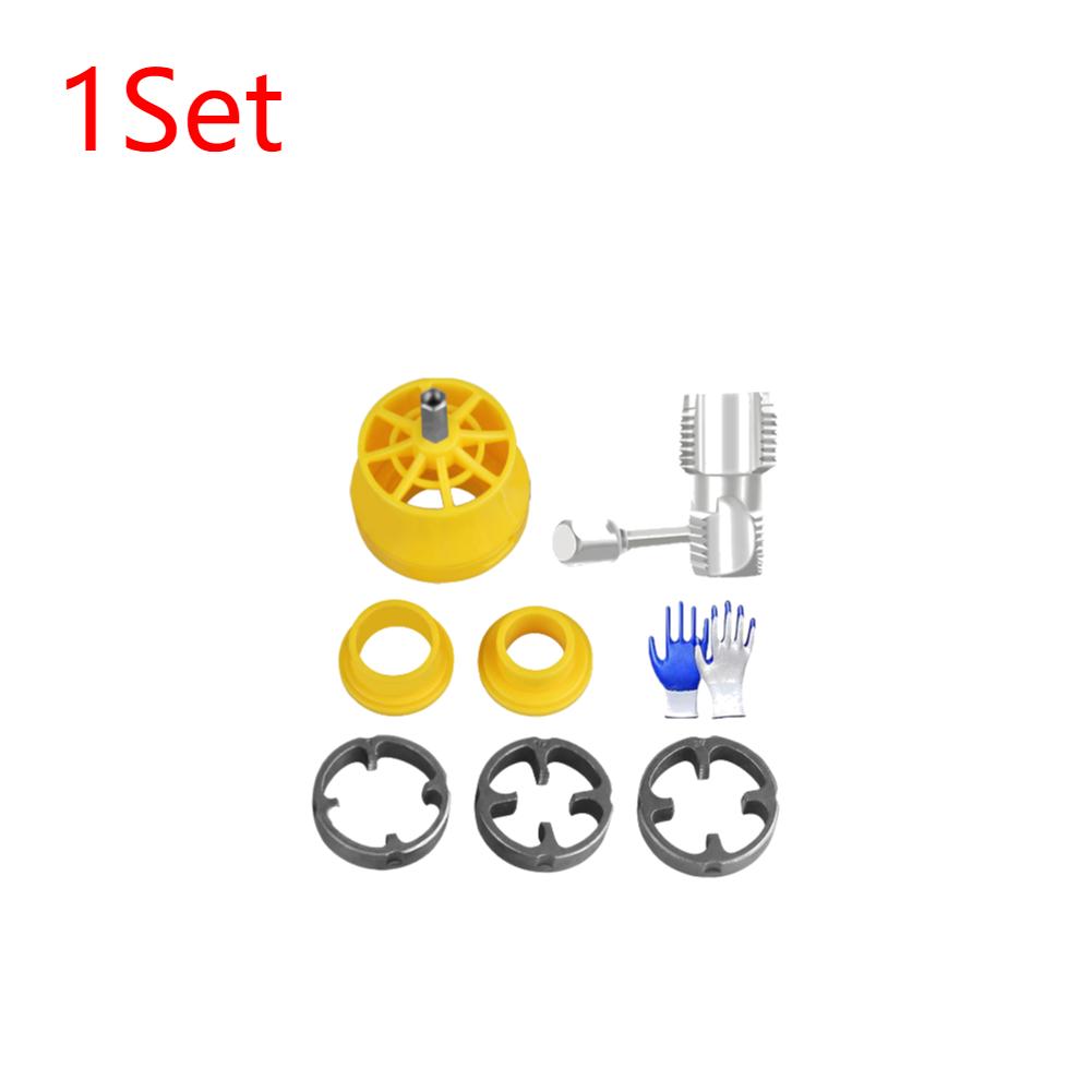 1/2Set Water Pipe Thread Plate Set 1/2 3/4 PVC Thread Maker Tool with 3 Dies Plastic Pipe Tap Die Set for Electric Drill
1/2Set Water Pipe Thread Plate Set 1/2 3/4 PVC Thread Maker Tool with 3 Dies Plastic Pipe Tap Die Set for Electric Drill