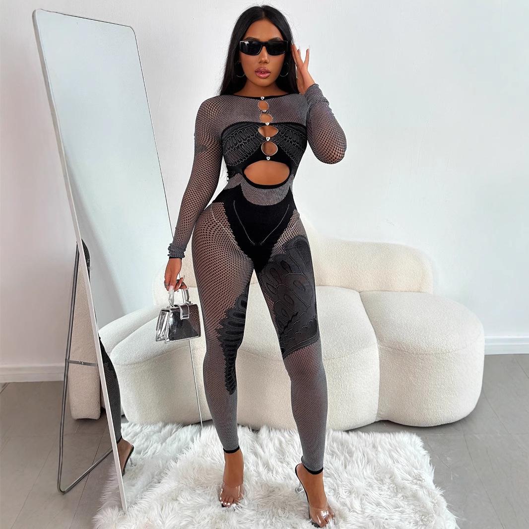 2025 Women s Chic Color Block Bodycon Jumpsuit with Studded Long Sleeves and Slimming Pants Small/Medium
2025 Women s Chic Color Block Bodycon Jumpsuit with Studded Long Sleeves and Slimming Pants Small/Medium