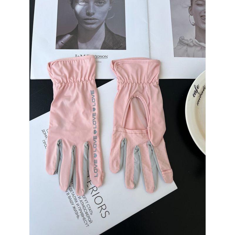 New Arrival Summer Sun Protection Gloves Women s UV Protection Outdoor Cycling and Driving Silicone Non Slip Breathable Ice Silk Cut-out Pink All yards
New Arrival Summer Sun Protection Gloves Women s UV Protection Outdoor Cycling and Driving Silicone Non Slip Breathable Ice Silk Cut-out Pink All yards