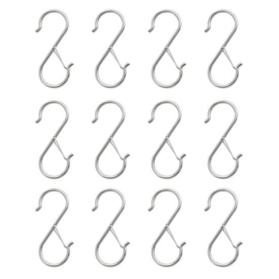 12 шт. крючки для ванной комнаты, зажим для замка, ветрозащитный, противоскользящий, подвесная безопасная пряжка, сверхмощные крючки S, подвесные крючки для растений, крючки для гардероба, одежда, кухонная утварь, кастрюли серебряный
12 шт. крючки для ванной комнаты, зажим для замка, ветрозащитный, противоскользящий, подвесная безопасная пряжка, сверхмощные крючки S, подвесные крючки для растений, крючки для гардероба, одежда, кухонная утварь, кастрюли серебряный