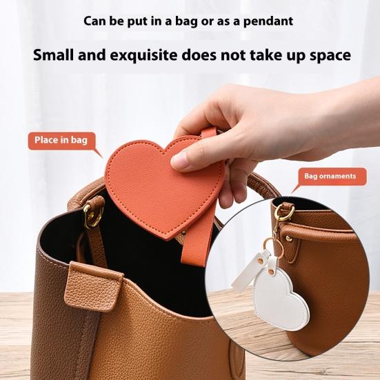 Love Heart Shape Makeup Mirror Waterproof Faux Leather Vanity Mirror Keychain Portable Travel Women Handheld Cosmetic Mirror Bag Pendant
Love Heart Shape Makeup Mirror Waterproof Faux Leather Vanity Mirror Keychain Portable Travel Women Handheld Cosmetic Mirror Bag Pendant