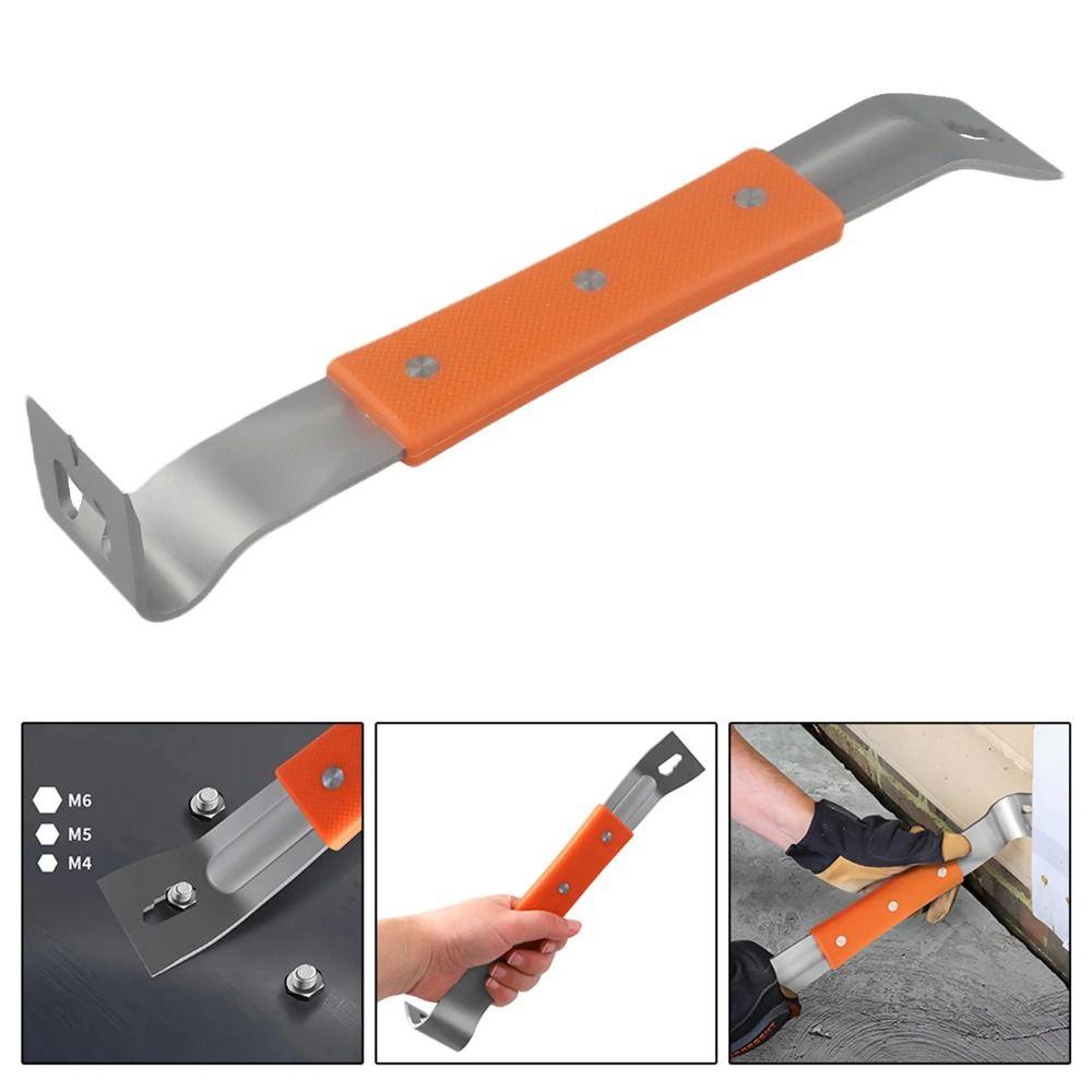 with M4-M6 Hexagon Pry Bar Rubber Handle Angle Head Nail Puller Lifting Scraper Nut Bar Hand Tool
with M4-M6 Hexagon Pry Bar Rubber Handle Angle Head Nail Puller Lifting Scraper Nut Bar Hand Tool