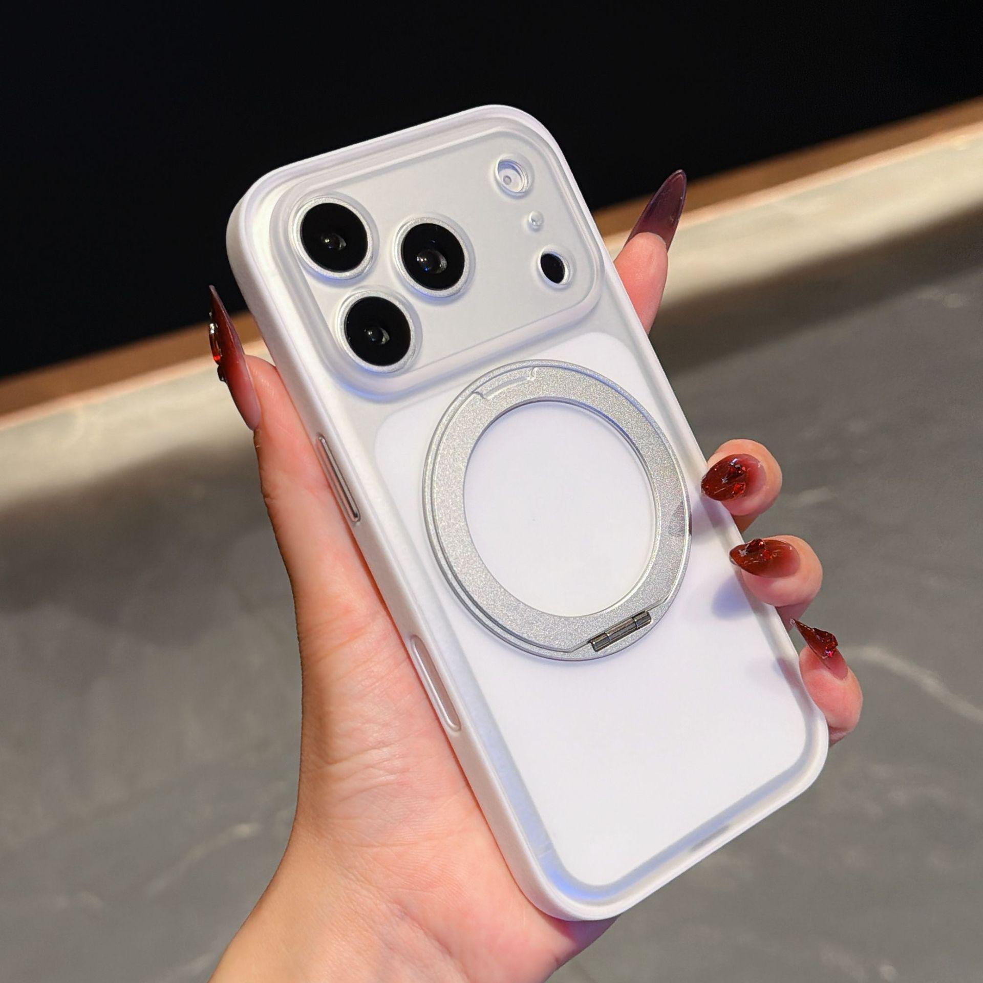 Compatible Leather Texture Phone Case with 360° Magnetic Bracket and AI Button for iPhone 17 Pro Max. iPhone 16 Pro
Compatible Leather Texture Phone Case with 360° Magnetic Bracket and AI Button for iPhone 17 Pro Max. iPhone 16 Pro