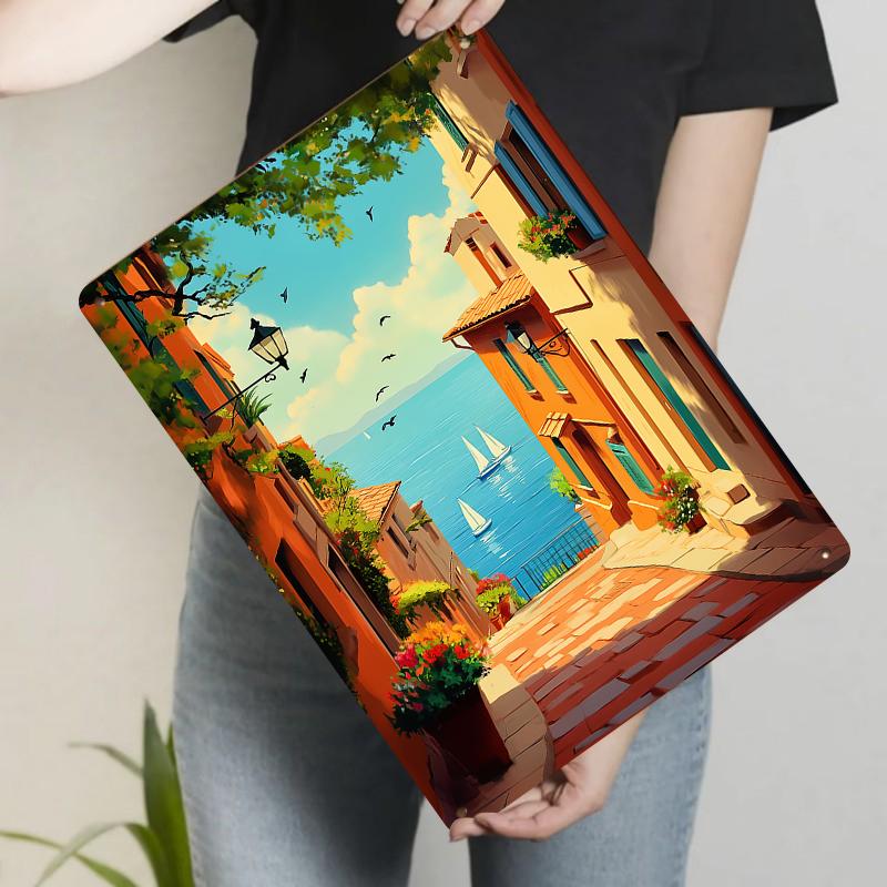 Mediterranean Style Street Iron Painting European Retro Architecture Decorative Wall Art for Living Room 20x30cm(7.8x11.8inch)
Mediterranean Style Street Iron Painting European Retro Architecture Decorative Wall Art for Living Room 20x30cm(7.8x11.8inch)