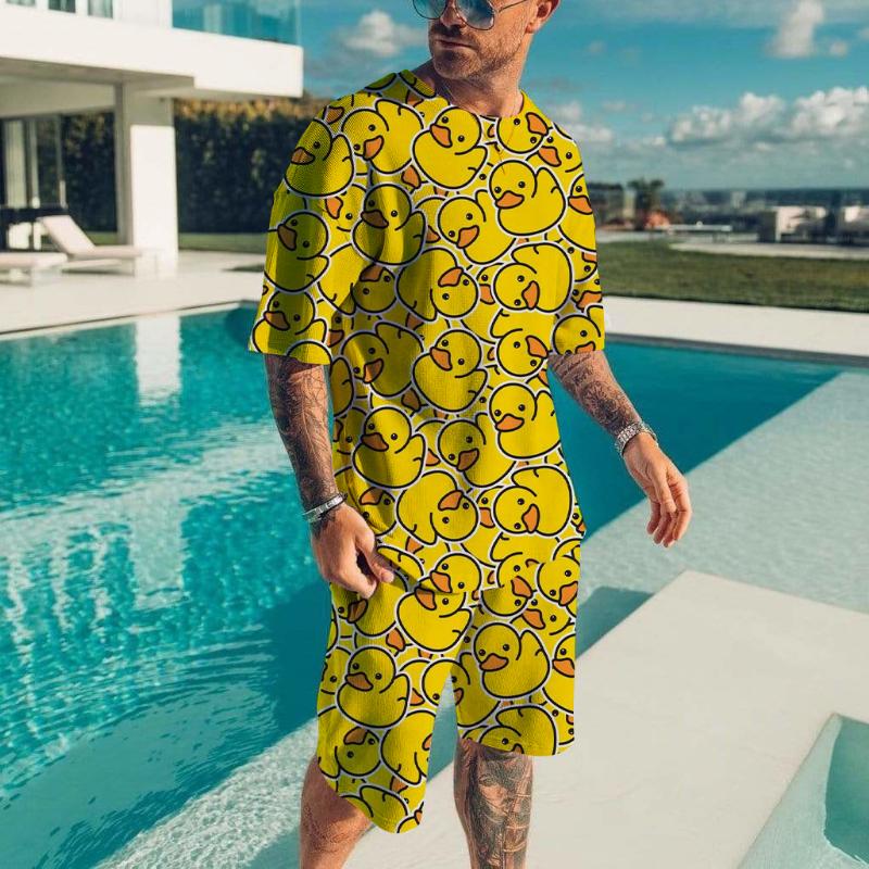 Men s T-shirt Sets Duck Panda 3D Print Fashion Tracksuit T Shirts Shorts 2 Pieces Male Kid Streetwear Oversized Suit Sportswear 6XL
Men s T-shirt Sets Duck Panda 3D Print Fashion Tracksuit T Shirts Shorts 2 Pieces Male Kid Streetwear Oversized Suit Sportswear 6XL