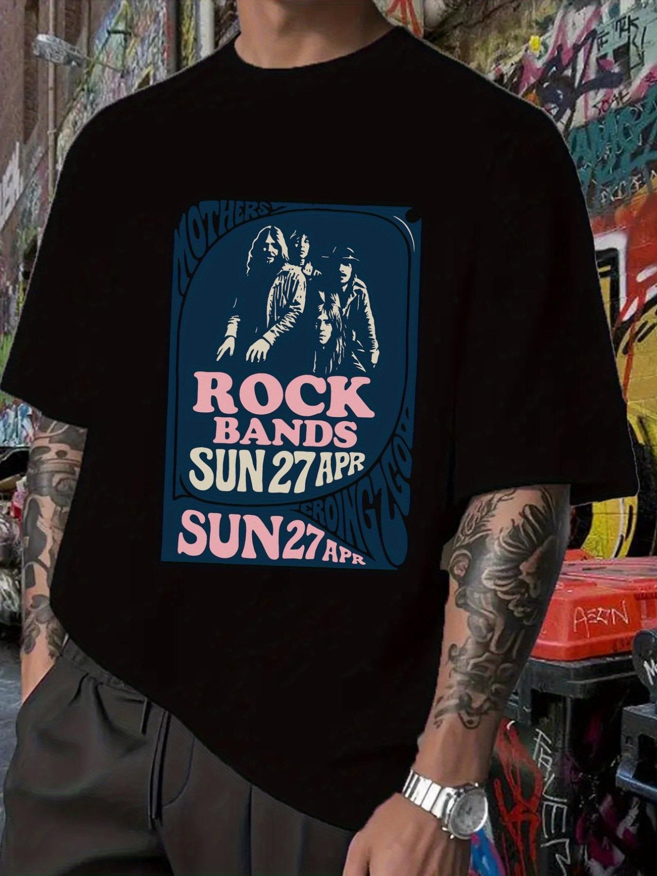 Rock Band Graphic T-shirt - Mother S Day Design with Band Silhouettes M
Rock Band Graphic T-shirt - Mother S Day Design with Band Silhouettes M