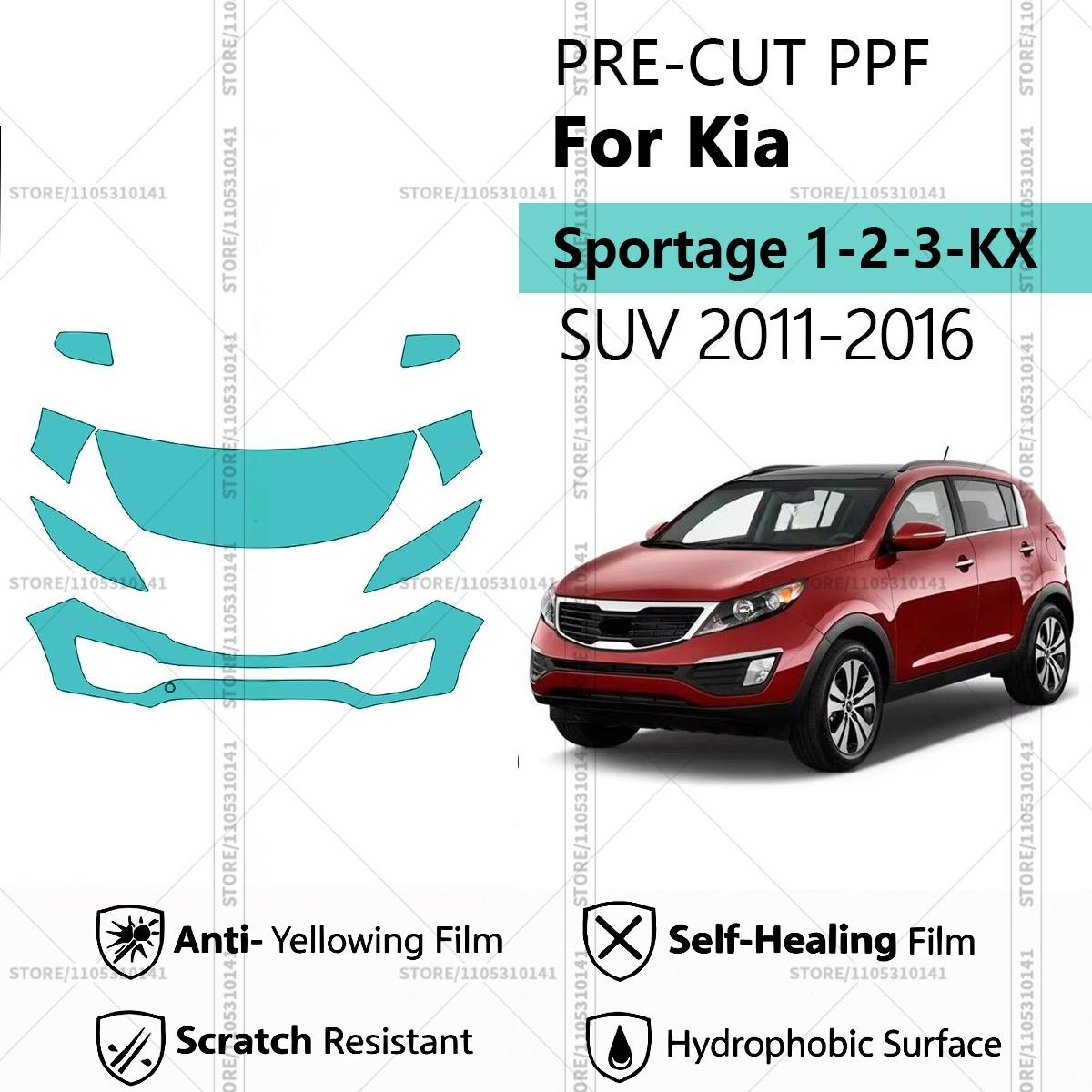 Pre-Cut Paint Protection Film PPF Transparent Car Film Professional Automotive PPF For Kia Sportage 1-2-3-KX SUV 2011-2016 Front Kit
Pre-Cut Paint Protection Film PPF Transparent Car Film Professional Automotive PPF For Kia Sportage 1-2-3-KX SUV 2011-2016 Front Kit