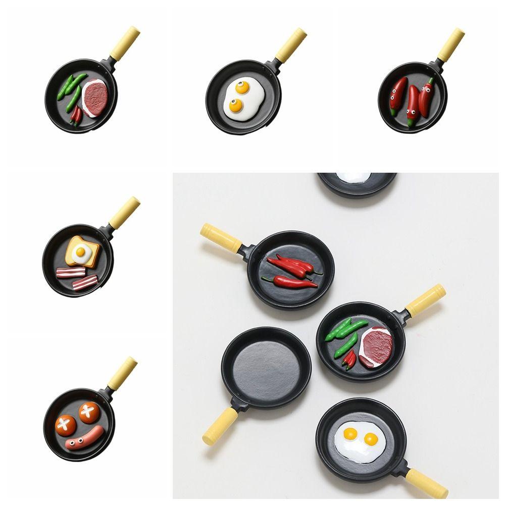 Симуляция сковороды миниатюрная еда своими руками магнитная наклейка на холодильник магниты ностальгический подарок