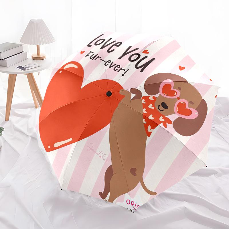 1pc Love You Fur-ever Umbrella with Plastic Handle,Compact & Stylish,Cartoon Pattern,Outdoor UmbrellaPT464
1pc Love You Fur-ever Umbrella with Plastic Handle,Compact & Stylish,Cartoon Pattern,Outdoor UmbrellaPT464