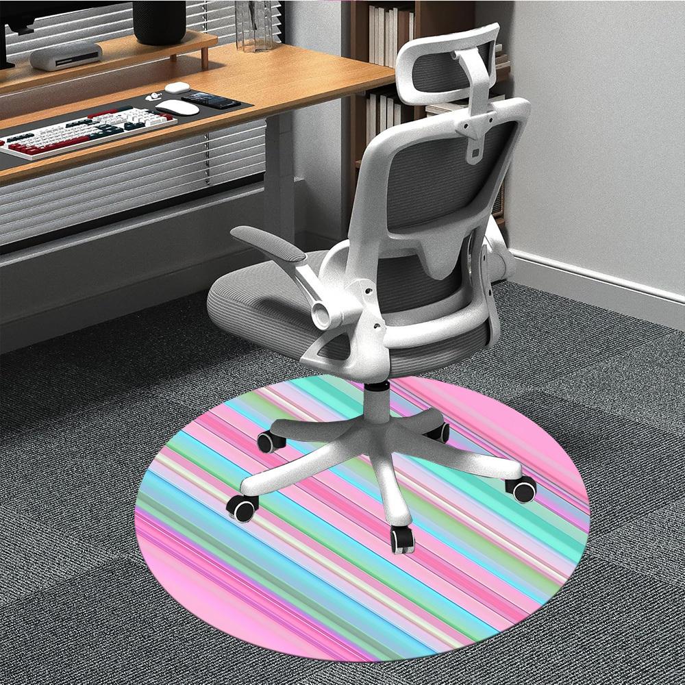 1pc Pastel Stripes Carpet for Office Non Slip, Round Carpet, Soft & Comfortable, Carpet for Office, Lightweight Round Floor Mat 80cm
1pc Pastel Stripes Carpet for Office Non Slip, Round Carpet, Soft & Comfortable, Carpet for Office, Lightweight Round Floor Mat 80cm