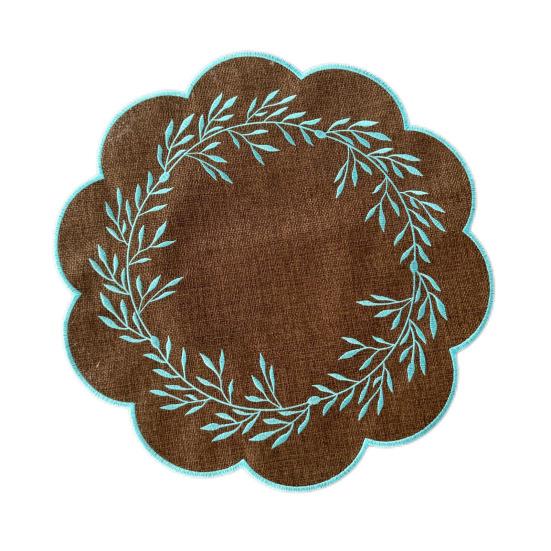 14.96 Placemat with Wavy Lace Embroidered Design Dining Mat Insulated Non-Slip Oil-Resistant Easy Clean Table Mat for Kitchen C
14.96 Placemat with Wavy Lace Embroidered Design Dining Mat Insulated Non-Slip Oil-Resistant Easy Clean Table Mat for Kitchen C