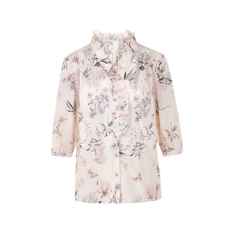 LANGZI V-Neck Ruffle Blouse
LANGZI V-Neck Ruffle Blouse