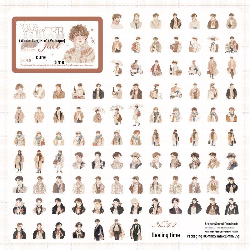 Twilight Laser Character Tin Box Stickers - Winter Prelude Series, 100 Sheets for Journals & Collages, Large Capacity
Twilight Laser Character Tin Box Stickers - Winter Prelude Series, 100 Sheets for Journals & Collages, Large Capacity