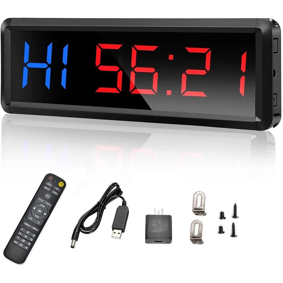 Таймер для спортзала, светодиодные часы для тренировок, часы обратного и обратного отсчета, сверхчеткий цифровой дисплей 27 x 8,5 см, металлический секундомер для тренировок, многосценный светодиодный таймер с пультом дистанционного управления.
Таймер для спортзала, светодиодные часы для тренировок, часы обратного и обратного отсчета, сверхчеткий цифровой дисплей 27 x 8,5 см, металлический секундомер для тренировок, многосценный светодиодный таймер с пультом дистанционного управления.