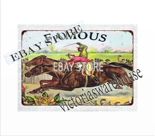 FAMOUS horsr racing horse owner gift idea metal tin sign wall to wall artAluminum 20x30cm(7.8x11.8inch)
FAMOUS horsr racing horse owner gift idea metal tin sign wall to wall artAluminum 20x30cm(7.8x11.8inch)