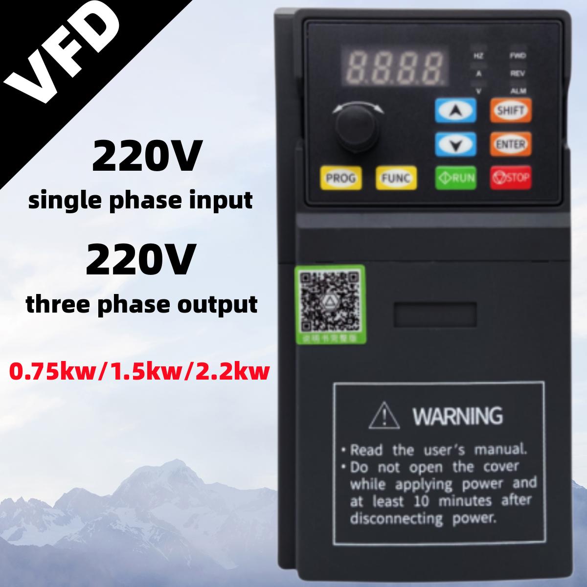 220V Экономичный VFD Частотно-регулируемый привод Преобразователь Инвертор 1.5KW 2.2KW Контроллер скорости двигателя
220V Экономичный VFD Частотно-регулируемый привод Преобразователь Инвертор 1.5KW 2.2KW Контроллер скорости двигателя