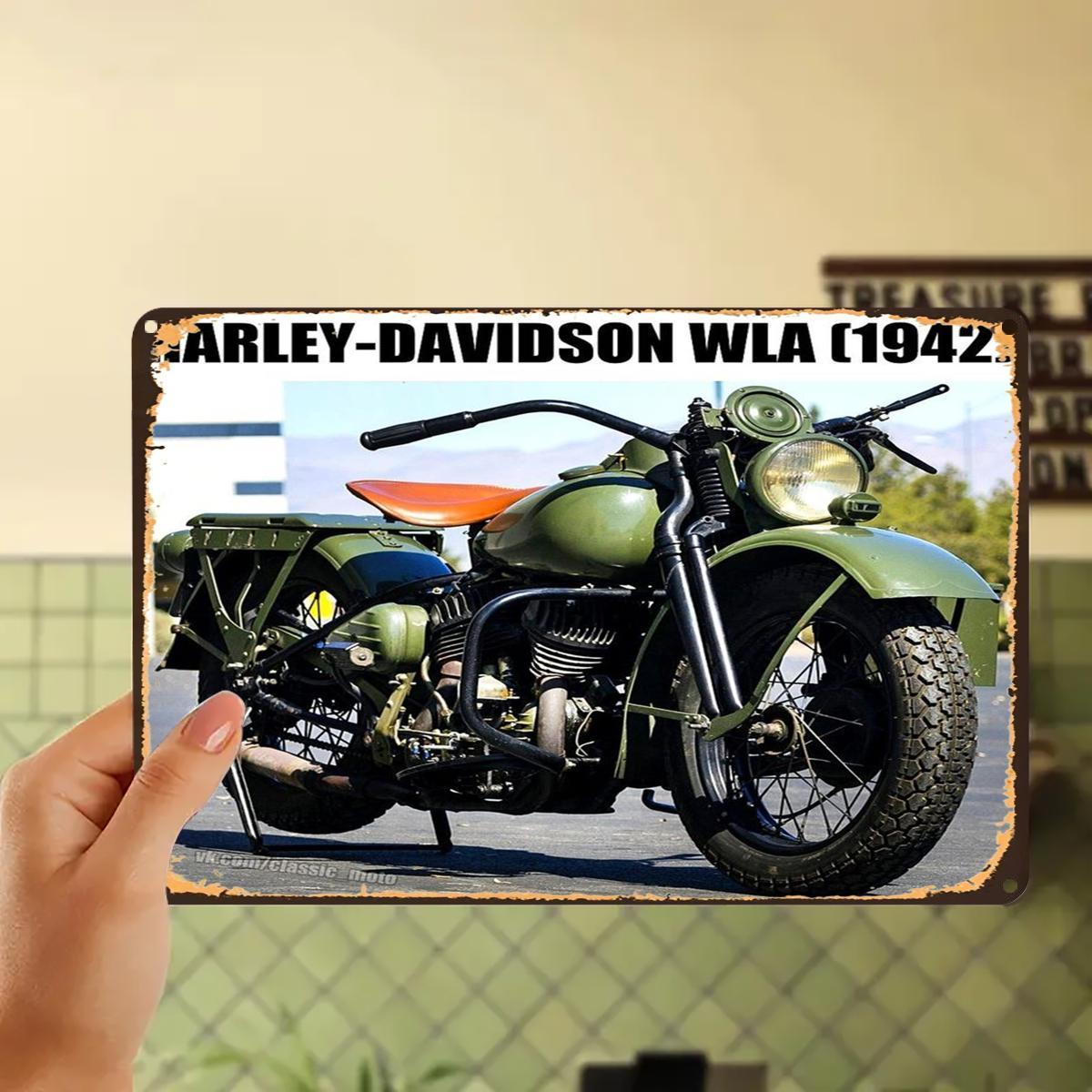 Davidson WLA 1942 Military Motorcycle Vintage Classic Moto PosterMetal Tin Sign PreDrilled Holes simpleand portable for 20x30cm(7.8x11.8inch)
Davidson WLA 1942 Military Motorcycle Vintage Classic Moto PosterMetal Tin Sign PreDrilled Holes simpleand portable for 20x30cm(7.8x11.8inch)