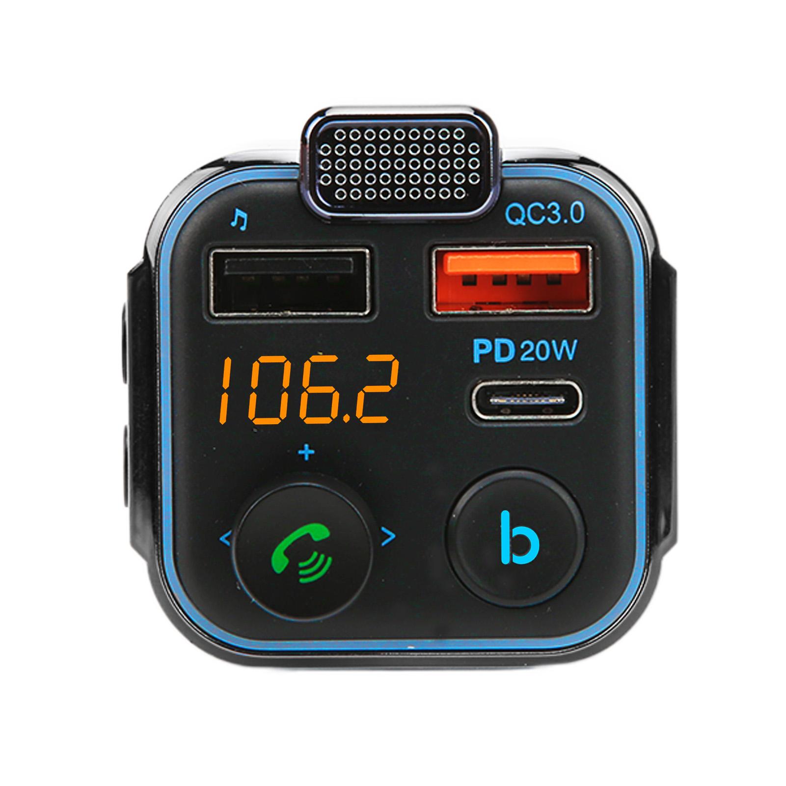 Car FM Transmitter Bluetooth V5.0 Dual USB QC3.0 Fast Charging HiFi Sound Hands Free 12‑24V
Car FM Transmitter Bluetooth V5.0 Dual USB QC3.0 Fast Charging HiFi Sound Hands Free 12‑24V