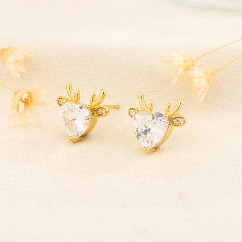 Exquisite Small Elk Stud Earrings For Women Niche High End Delicate Gold Tone Fashionable Ear Jewelry Accessories
Exquisite Small Elk Stud Earrings For Women Niche High End Delicate Gold Tone Fashionable Ear Jewelry Accessories