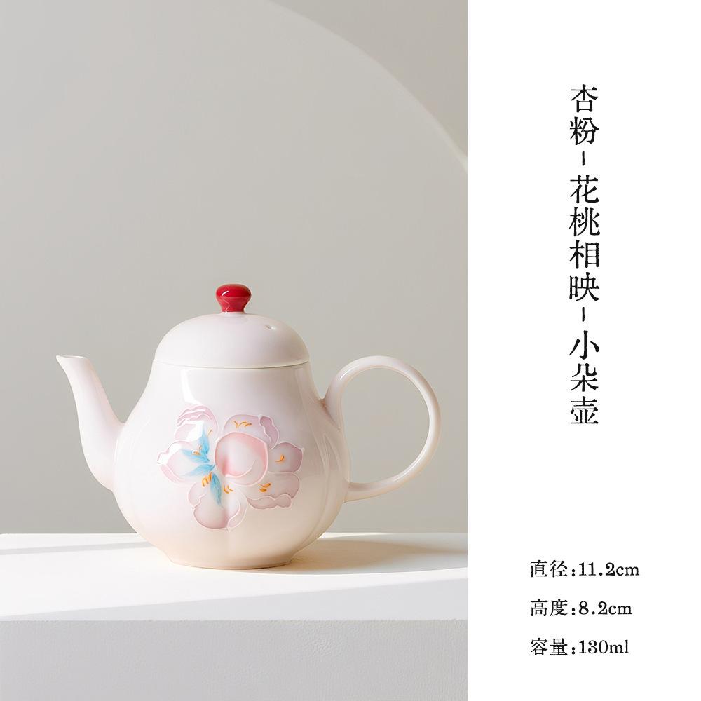 130ml Hand-painted Peach Blossom Teapot Retro Tea Infuser Pot Tea Soaking Kettle With Ball Hole Chinese Tea Cha Decoration Craft
130ml Hand-painted Peach Blossom Teapot Retro Tea Infuser Pot Tea Soaking Kettle With Ball Hole Chinese Tea Cha Decoration Craft