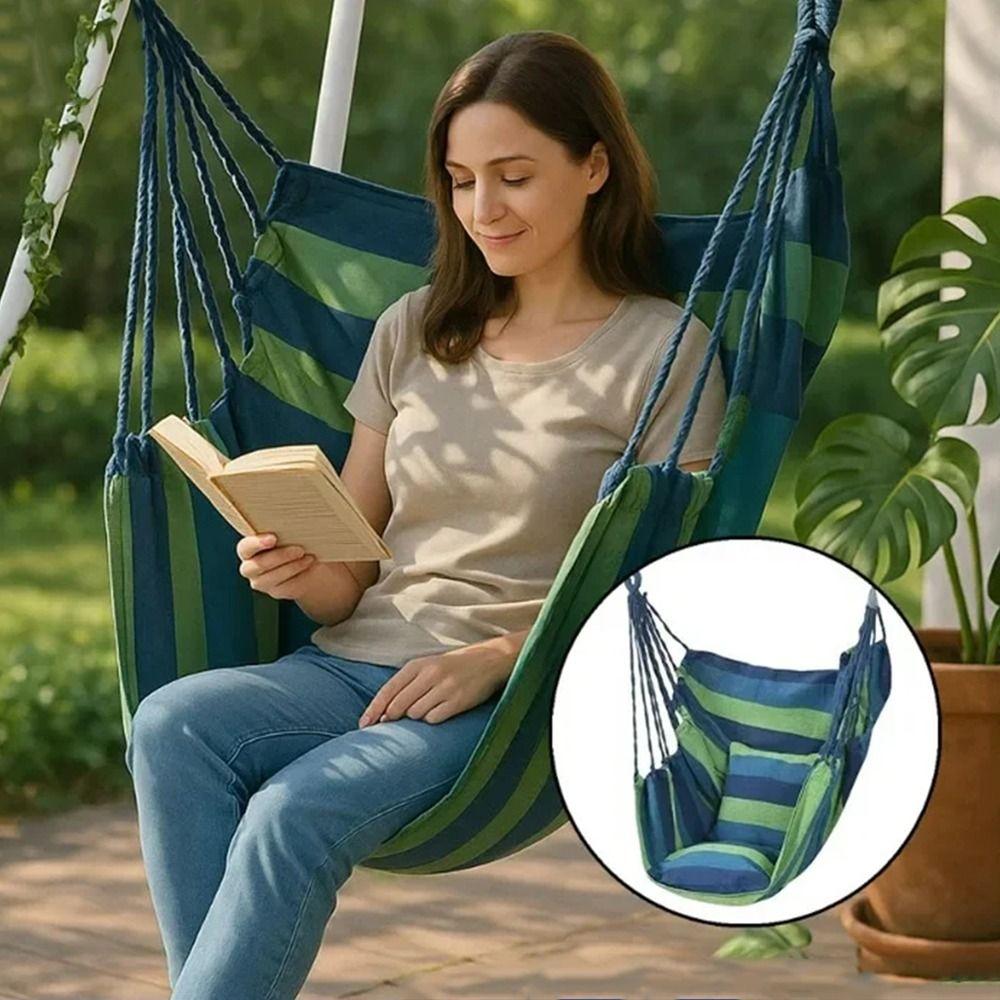 Thicken Garden Swing Chair Colorful Stripe Garden Swing Seat Leisure Outdoor Hanging Chair Porch Set 1 Red
Thicken Garden Swing Chair Colorful Stripe Garden Swing Seat Leisure Outdoor Hanging Chair Porch Set 1 Red