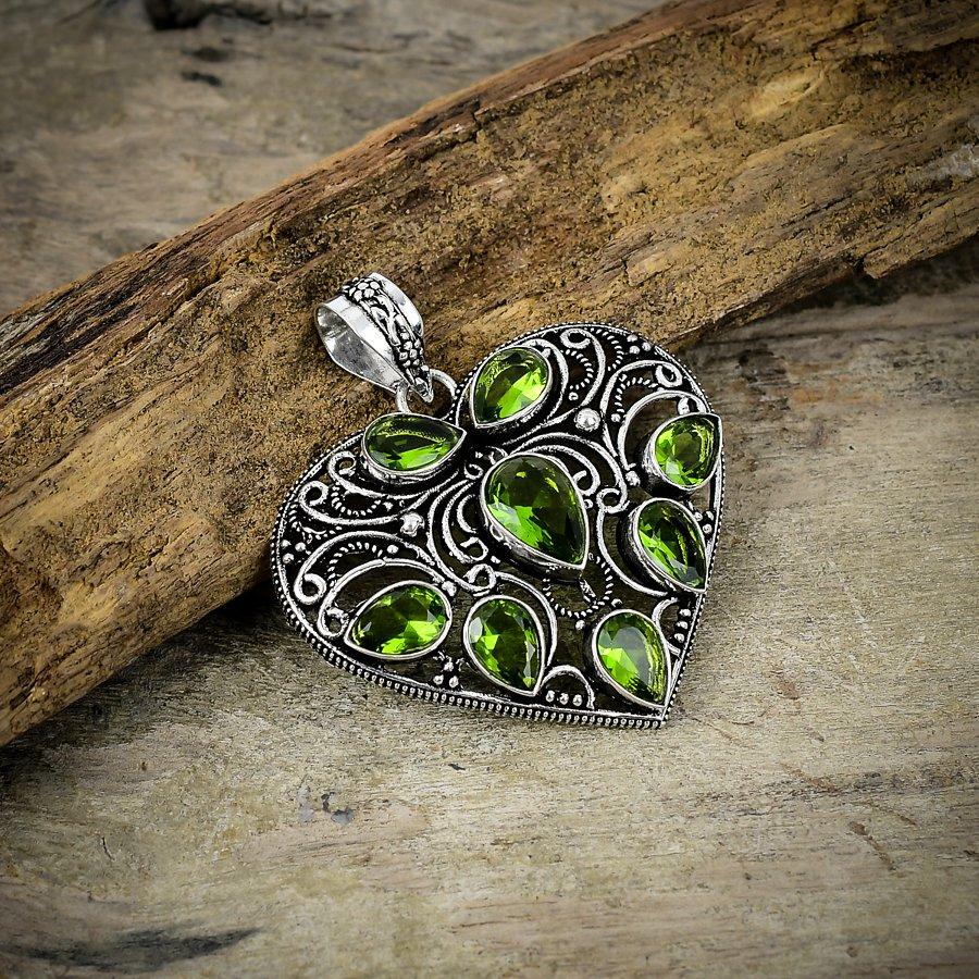 Peridot Gemstone Handmade 925 Sterling Silver Jewelry Pendant 1.97 M-67
Peridot Gemstone Handmade 925 Sterling Silver Jewelry Pendant 1.97 M-67