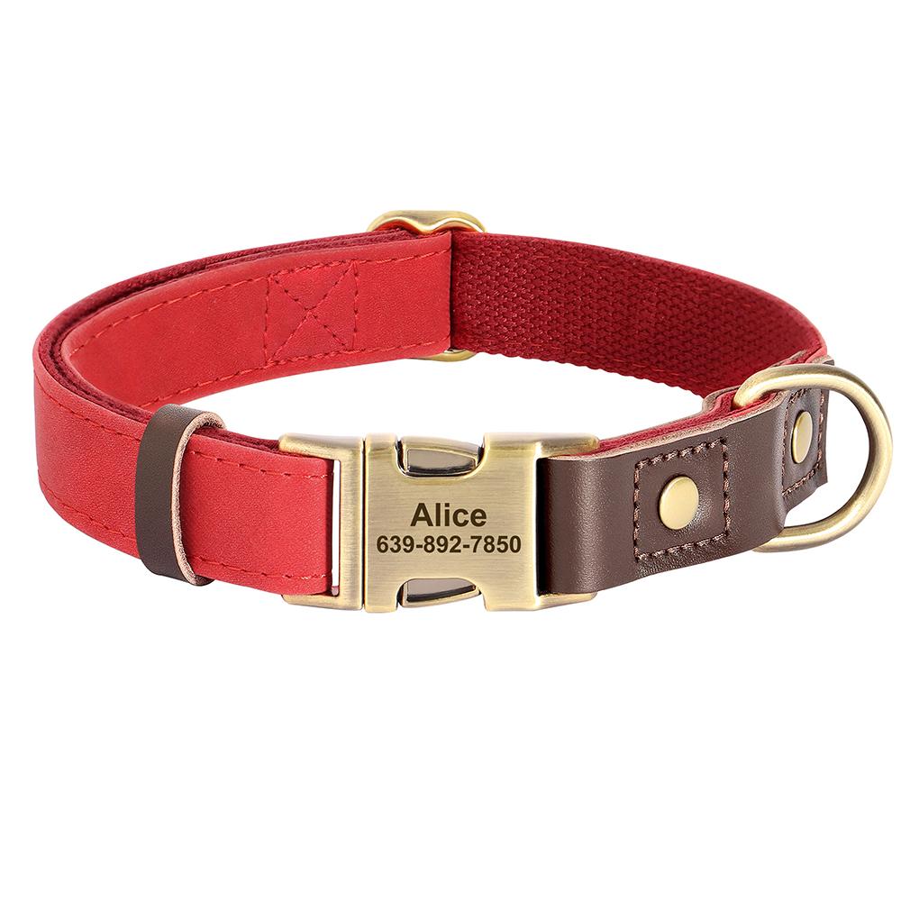 Customized Dog Collar Durable PU Leather Dog Collars Engraved Pet ID Necklace With Metal Buckle for Small Medium Large Dogs Pug S красный
Customized Dog Collar Durable PU Leather Dog Collars Engraved Pet ID Necklace With Metal Buckle for Small Medium Large Dogs Pug S красный