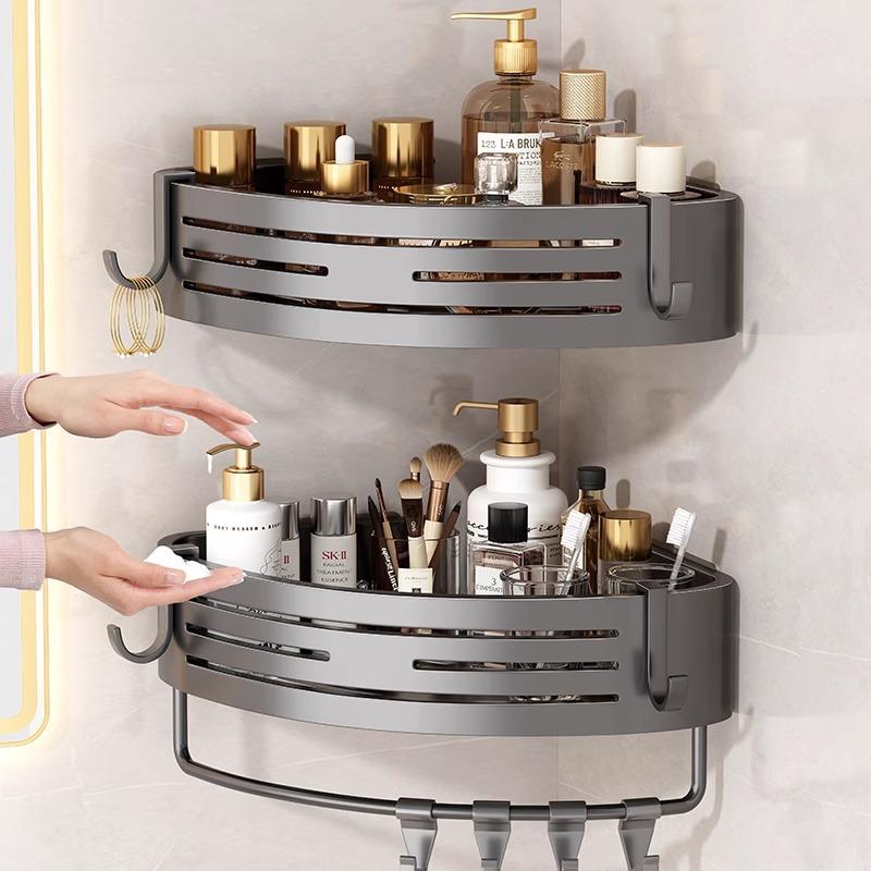 Gun Gray Bathroom Triangle Storage Rack Toilet Sink Wall Storage Punch-Free Bathroom Alumimum Corner Basket
Gun Gray Bathroom Triangle Storage Rack Toilet Sink Wall Storage Punch-Free Bathroom Alumimum Corner Basket