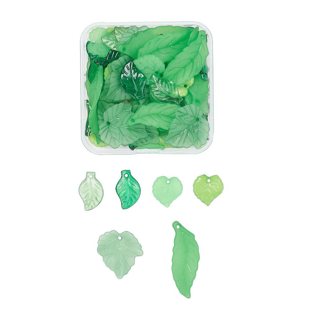 Green Leaves Mix Pendant for DIY Jewelry Making 60 pieces, 6 styles pendants зелёный
Green Leaves Mix Pendant for DIY Jewelry Making 60 pieces, 6 styles pendants зелёный