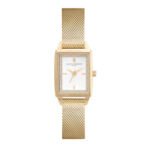 Authorized Retailer OLIVIA BURTON Women s Townhouse Watch, 21mm Rectangle, White & Gold Mesh, ob24000016
Authorized Retailer OLIVIA BURTON Women s Townhouse Watch, 21mm Rectangle, White & Gold Mesh, ob24000016